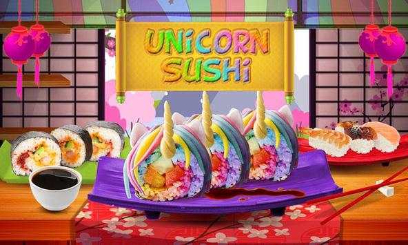 Rainbow Unicorn Sushi Maker! DIY Cooking Game screenshot 1