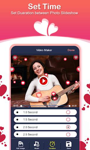 Heart Video maker with music :Love Photo Animation screenshot 5