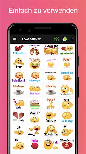 Liebes Aufkleber WAStickerApps screenshot 1