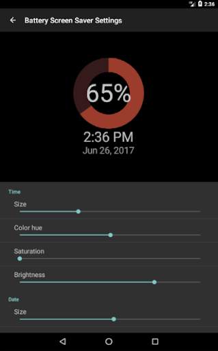 Battery Screen Saver - Customizable Daydream screenshot 8