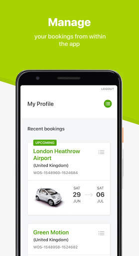 Green Motion Car and Van Hire स्क्रीनशॉट 3