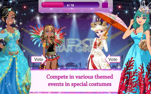 Star Girl - 🛍️Fashion 💋Makeup & 👗Dress Up screenshot 3