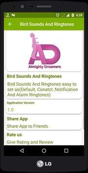 Bird Sounds And Ringtones screenshot 8