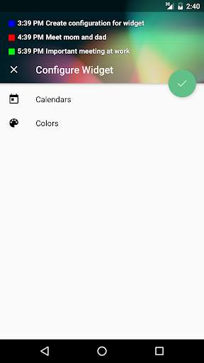 Transparent Calendar Widget screenshot 2