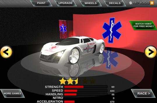 Furious 3D Ambulance Race 2015 screenshot 2