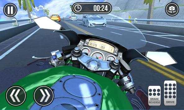 Traffic Moto Racing Bike 3D - racing games free screenshot 2