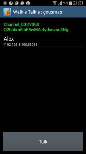 WiFi Walkie Talkie screenshot 1
