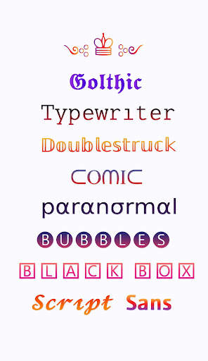 Fonts - Fancy Fonts Art screenshot 1