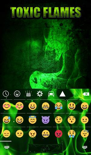 Toxic Flames Animated Keyboard   Live Wallpaper screenshot 4