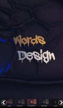 Words Design | تصميم الكلمات screenshot 2