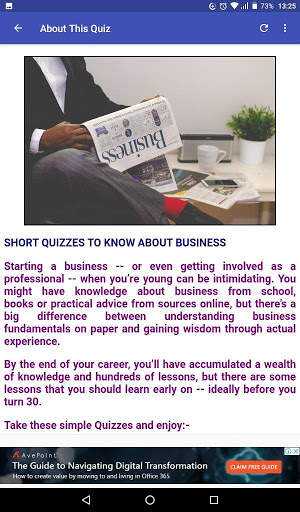 New Business Quiz screenshot 3