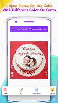 Name Photo On Anniversary Cake screenshot 2