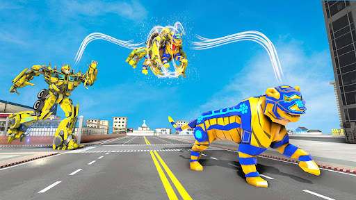 Tiger Transform Robot Car Game screenshot 3