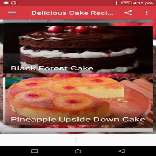 cake recipes offline screenshot 2