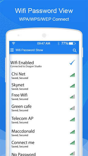 Wifi Password Key Show: Wifi (WPA) Password View screenshot 1