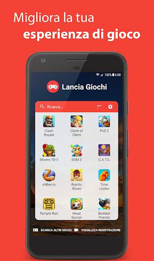 Lancia Giochi - Registrazione schermata e Booster screenshot 1