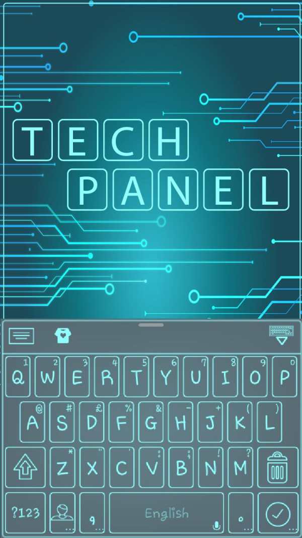 3D Neon Tech Keyboard screenshot 2