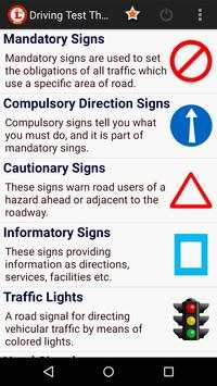 Driving Test Theory screenshot 1
