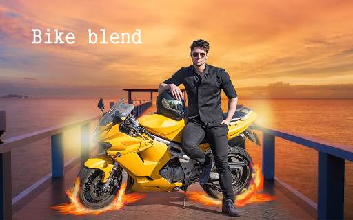 Bike Pic Blend Photo Editor 3 تصوير الشاشة