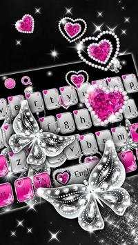 Shiny Diamond Butterfly Keyboard screenshot 2