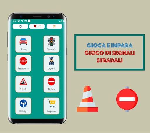 Segnaletica stradale GIOCO: Quiz patente screenshot 1
