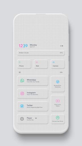 Neomix KLWP theme screenshot 4