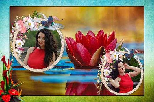 Flower Dual Photo Frame screenshot 2