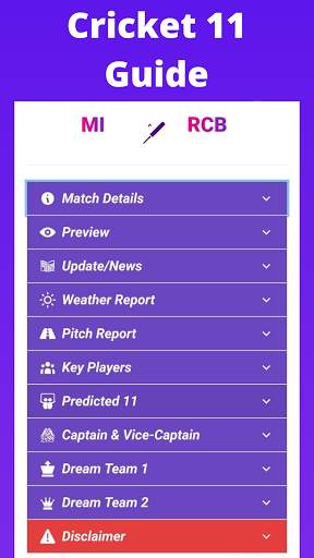 Cricket 11 Fantasy Prediction screenshot 3
