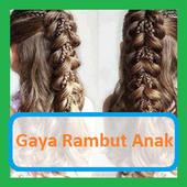 Simple Hairdo For Party And School icon