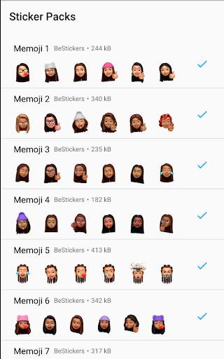 Black People Memoji Stickers for WhatsApp screenshot 1
