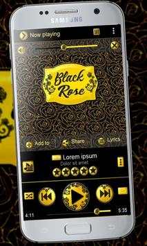 Black rose Music Player Theme screenshot 1