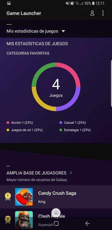 Samsung Game Launcher screenshot 3