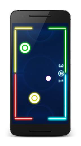 Hockey game - Neon Air Hockey screenshot 7