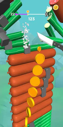 Chop it All - 3D Slicing Game screenshot 1