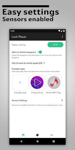 Lock Screen Music Player 2 تصوير الشاشة