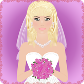 wedding dress up game icon