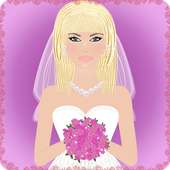 wedding dress up game logo