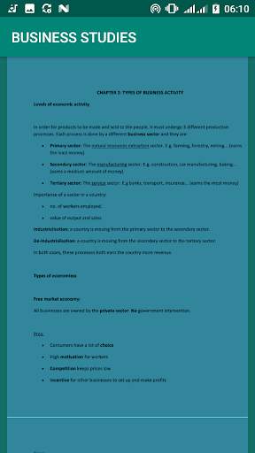 IGCSE Business Studies Notes скриншот 2