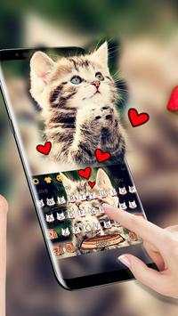 Cat Keyboard Cute Kitten Theme screenshot 2