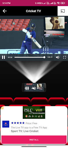 Live Cricket TV -HD Cricket TV screenshot 2