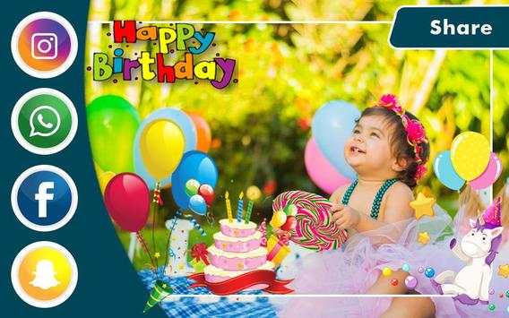 Birthday Cake With Photo Frame screenshot 7