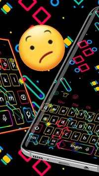 Neon Game Line Keyboard Theme screenshot 2
