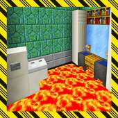 The floor is lava parkour map on 9Apps