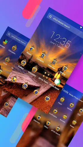 sunset-APUS Launcher theme screenshot 2