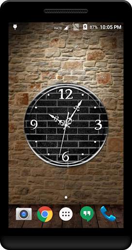 Black Clock Live Wallpaper screenshot 1