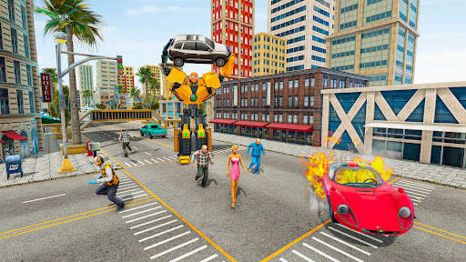 Dino Robot Transform Car Games screenshot 2
