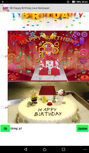 Happy Birthday Live Wallpaper - Screen Lock,Sensor screenshot 8