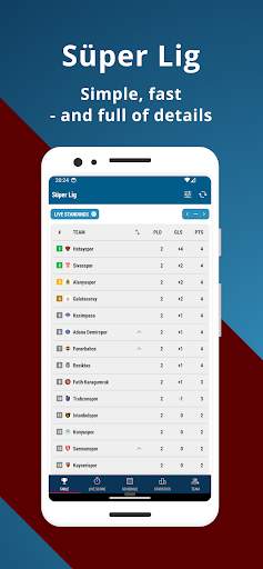 Live Score - Football Türkiye скриншот 1