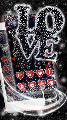 Live Glitter Love Launcher Theme HD Wallpapers screenshot 2
