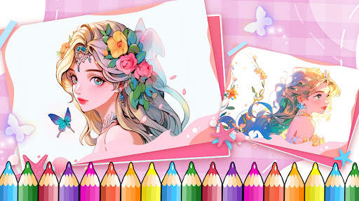 Princess Coloring:Drawing Game screenshot 8